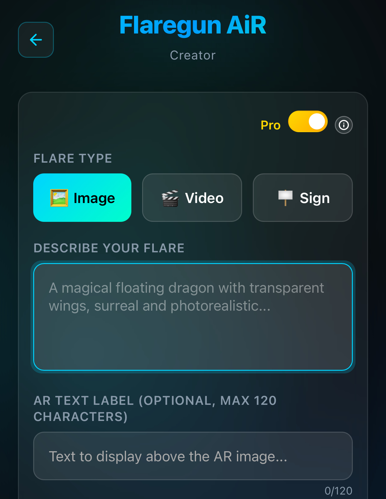 Build your AR message